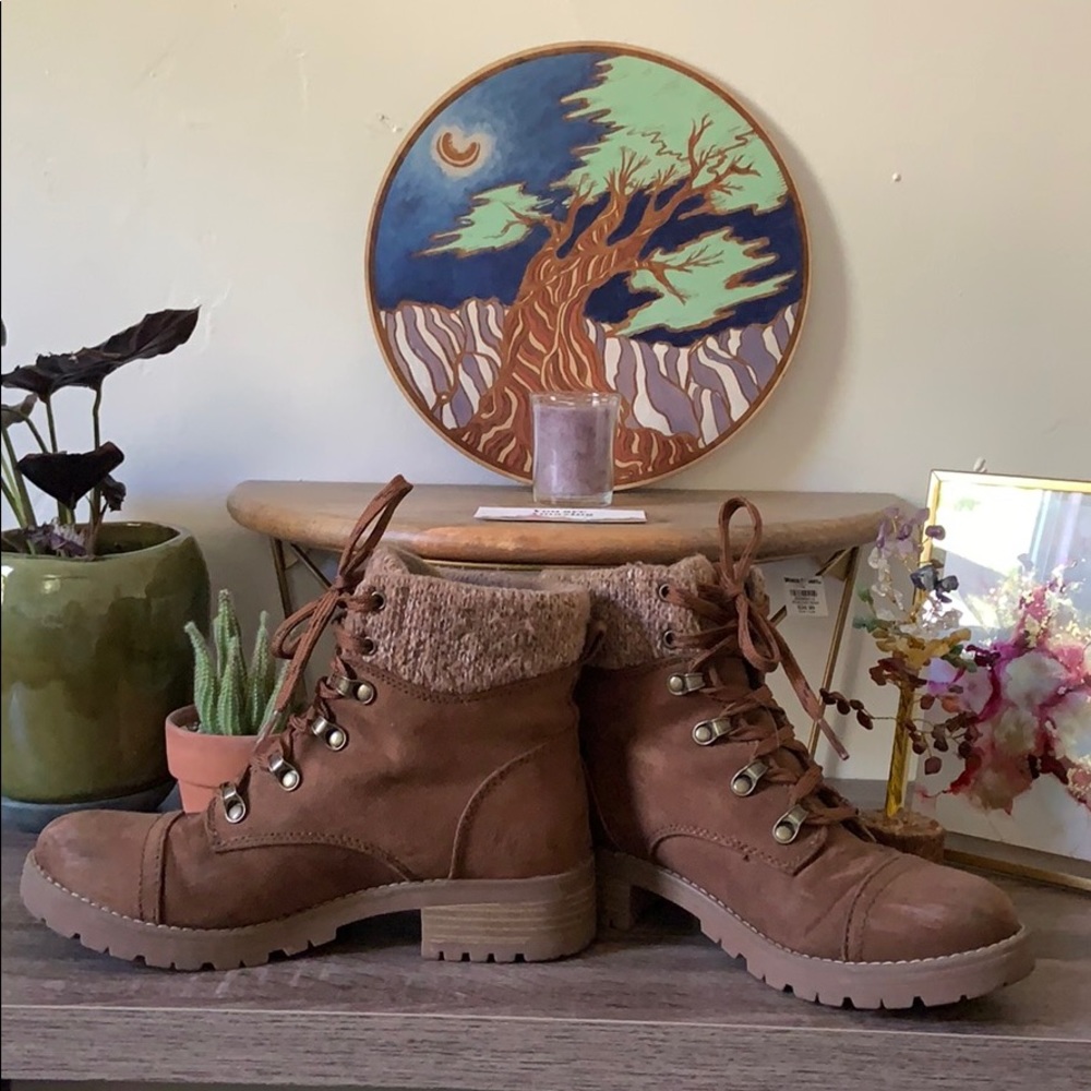 Faux Suede Boots
